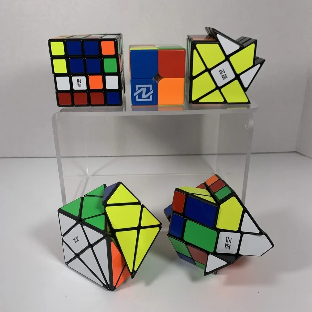 QiYi Speed Cube Puzzle Lot of 5 | Various Sizes | Funny Brain Teaser Toys‎
